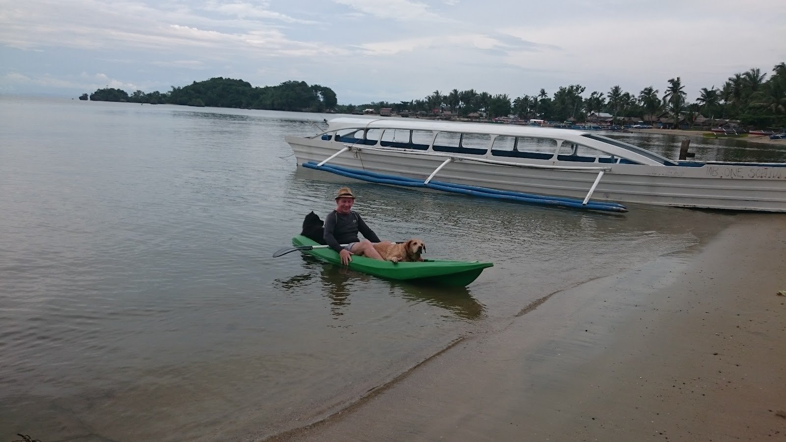 Kayaking on Bolo Beach