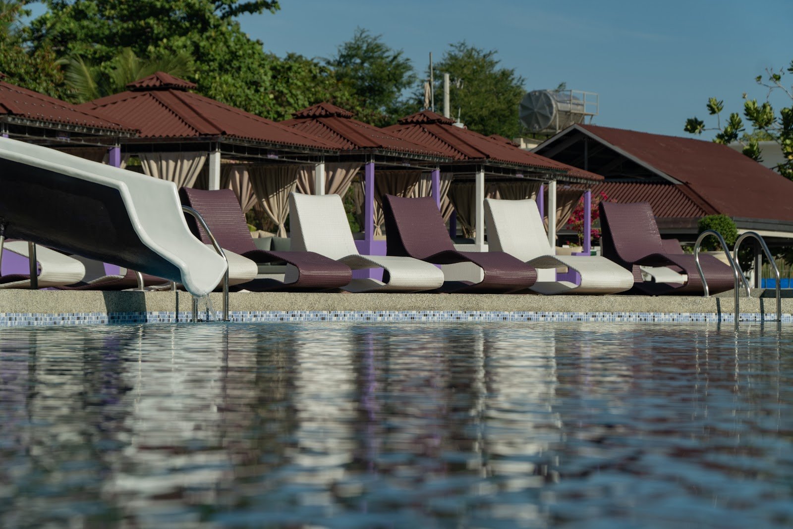 Poolside cabanas